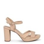 Análisis de Moda: Descubre las Sandalias de Tacón en Color Nude más Elegantes