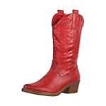 Análisis de tendencia: Botas rojas cowboy, el toque western que marca estilo