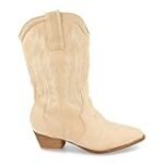 Análisis detallado: Botas de media caña para mujer en color beige - ¡Encuentra tu estilo perfecto!