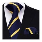 Análisis detallado de la corbata azul y amarilla: combinación perfecta para destacar tu estilo